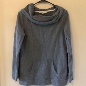 Women’s Gray Loft Turtleneck Sweatshirt M